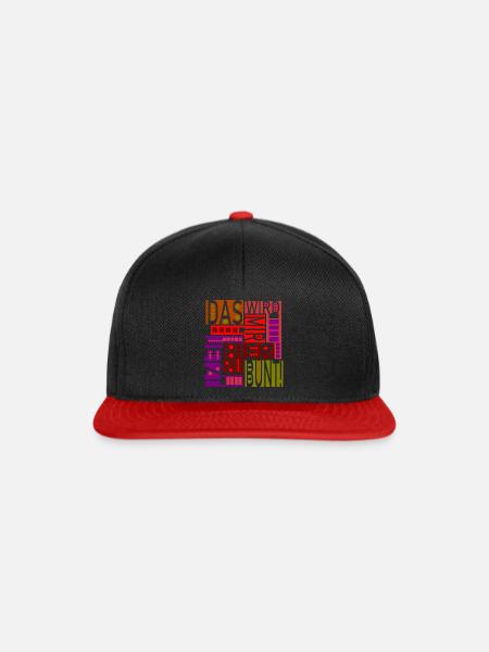Das wird mir hier jetzt zu bunt! - Snapback Cap - Schwarz/Rot