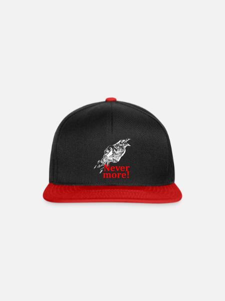 The Raven - Nevermore! - Snapback Cap - Schwarz/Rot
