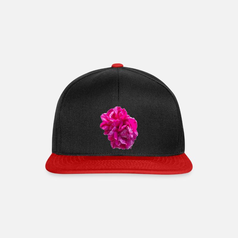 Rose - Snapback Cap - Schwarz/Rot