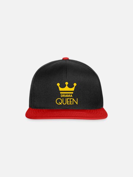 DRAMA QUEEN - Snapback Cap - Schwarz/Rot