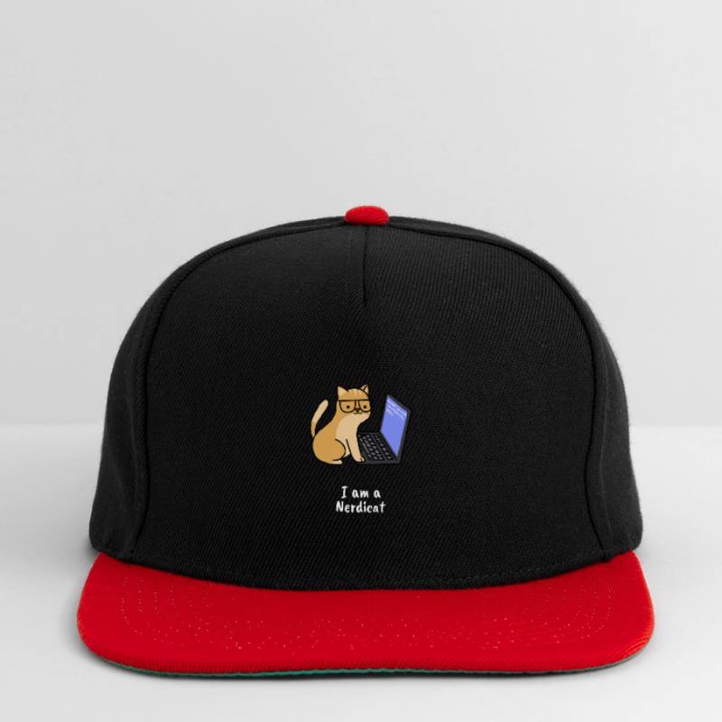Nerdicat Computer Scientist Programming Nerd Coding Snapback Cap