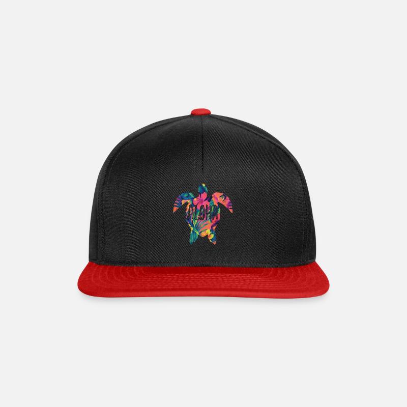 Aloha Gift Party Turtle Vacation Hawaii - Snapback Cap - black/red