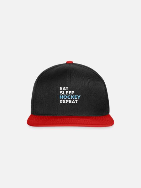 Eishockey - Snapback Cap - Schwarz/Rot