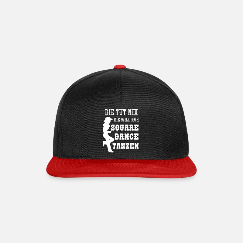 Die Tut Nix Die Will Nur Square Dance Tanzen - Snapback Cap - Schwarz/Rot