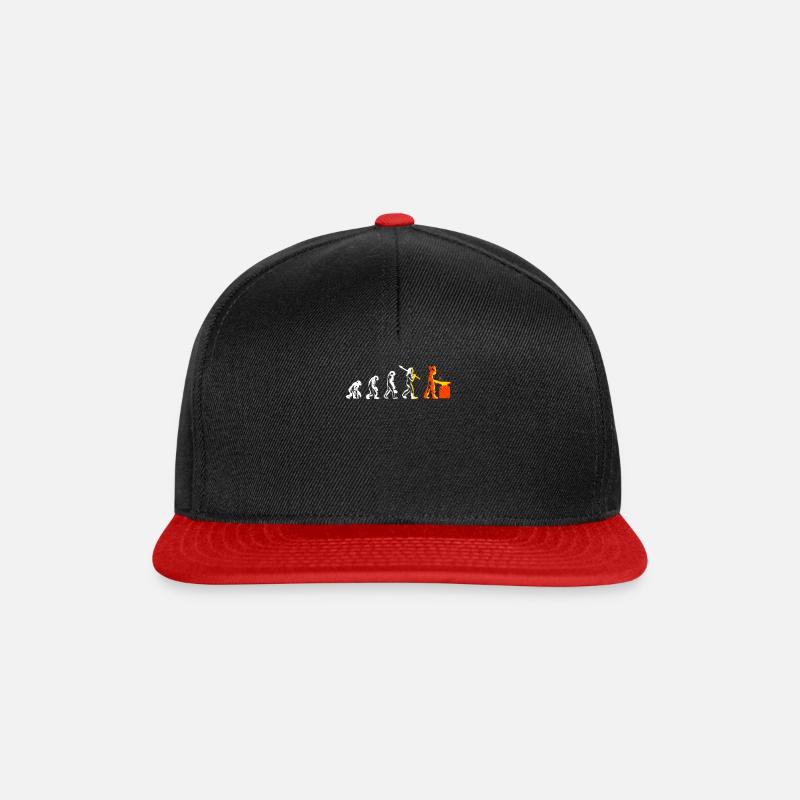 Evolution Metallbauer Beruf Schweißer Geschenk - Snapback Cap - Schwarz/Rot