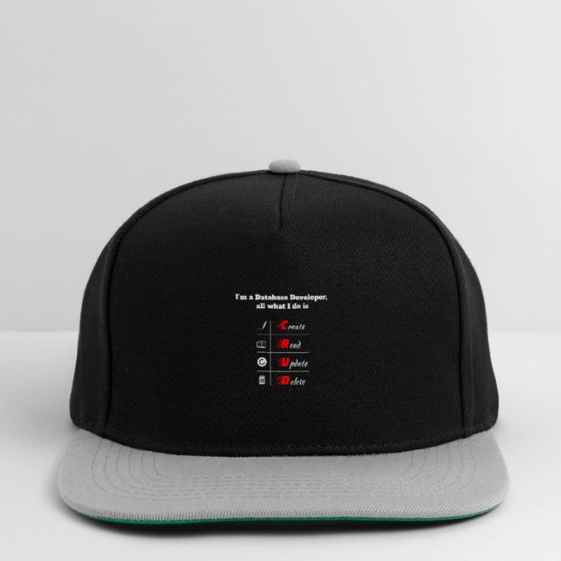 Database Developer, CRUD, Databases, SQL, DBA Snapback Cap
