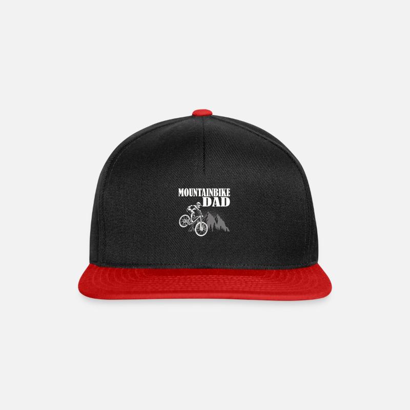Mountain Bike Dad - Snapback Cap - Schwarz/Rot