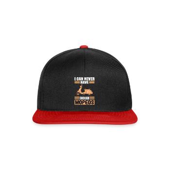 Cyclomoteurs Mobylette Mobylette Mokick Mobylette - Casquette snapback - noir/rouge - Devant