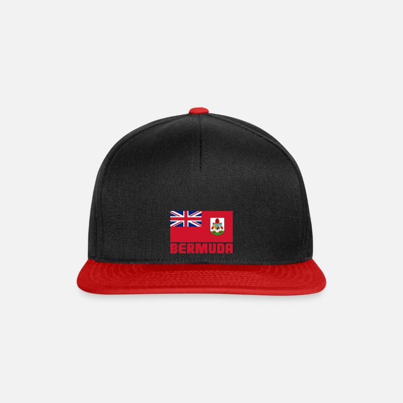 Bermuda - Snapbackkeps - svart/röd