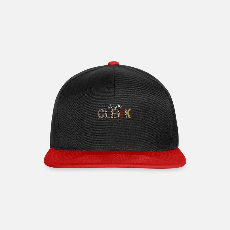 Commis de bureau Leopard Print Drôle cadeau - Casquette snapback - noir/rouge