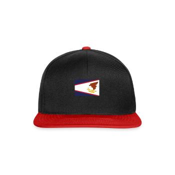 Official American Samoa Flag American Country - Snapback Cap - black/red - Front