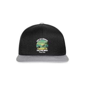 Life Beach Trouvez votre Wellte Pura Vida Latin - Casquette snapback - noir/gris - Devant