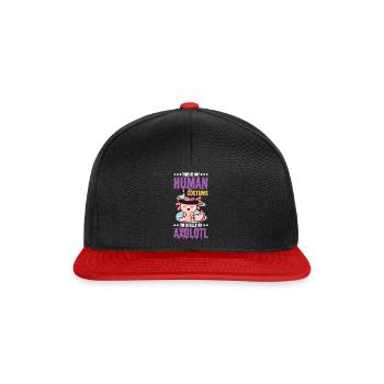 This is my human costume, which - Snapback Cap - black/red - Front