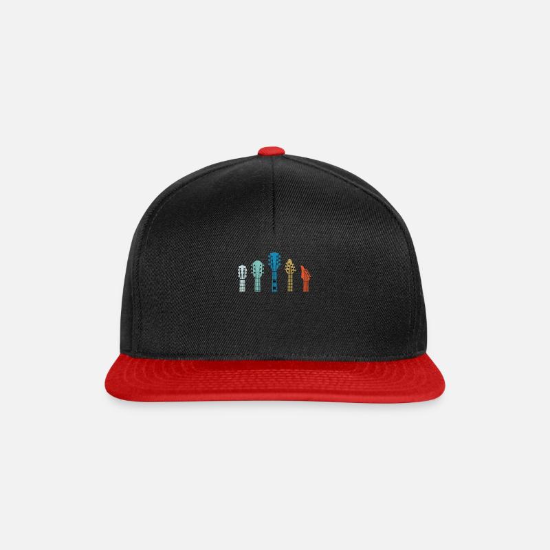 Play Guitar Design - Snapback Cap - black/red