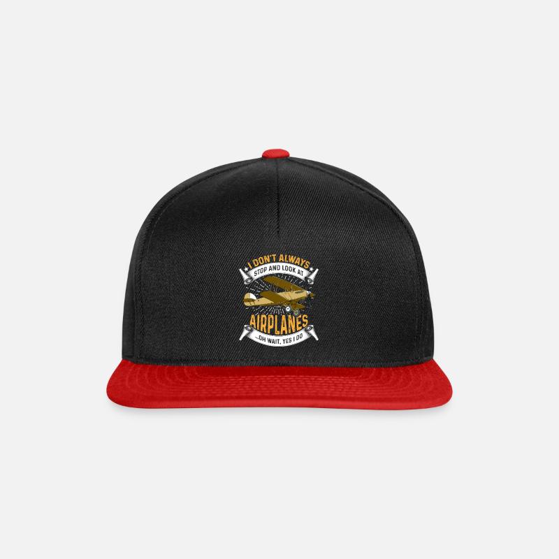 I don't always stop and look at - Snapback Cap - Schwarz/Rot