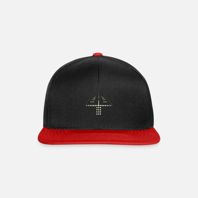Accessoires d’avion - Casquette snapback - noir/rouge