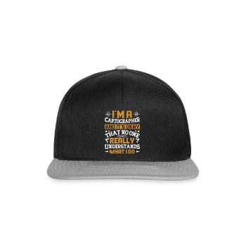 Cartographers - Snapback Cap - black/grey - Front