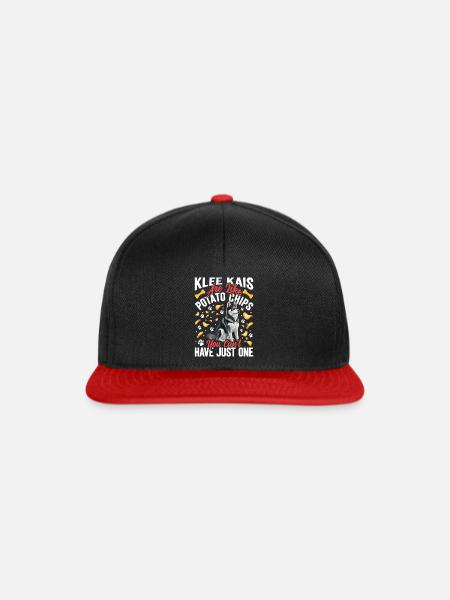Alaskan Klee Kai - Snapback Cap - Schwarz/Rot