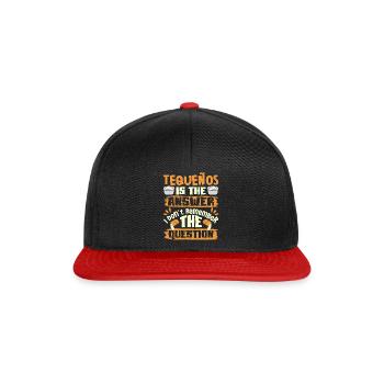 Tequenos Venezuelan - Snapback Cap - black/red - Front
