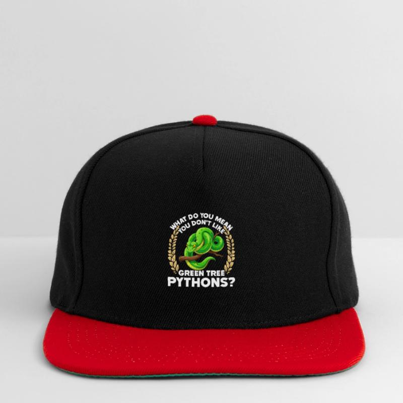 Green Tree Python Snapback Cap