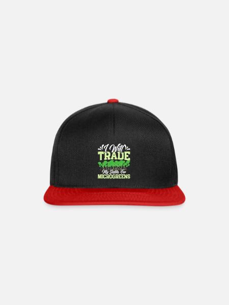 Microgreens Microgreen - Snapback Cap - Schwarz/Rot