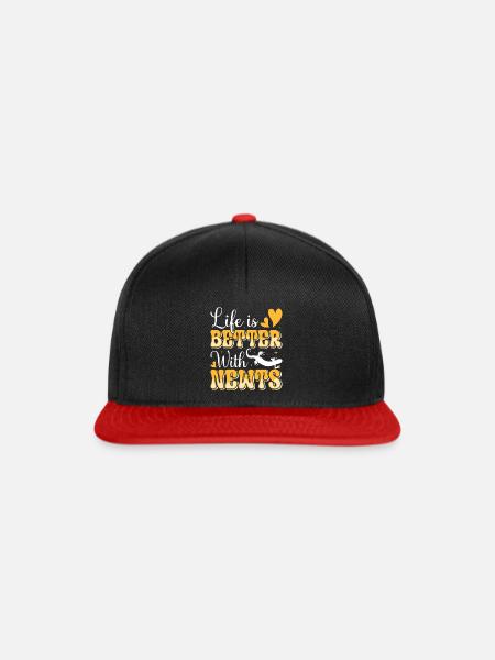 Molch - Snapback Cap - Schwarz/Rot