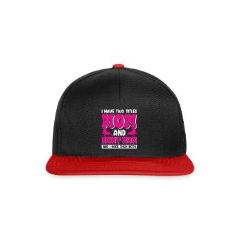 Triton - Casquette snapback - noir/rouge - Devant