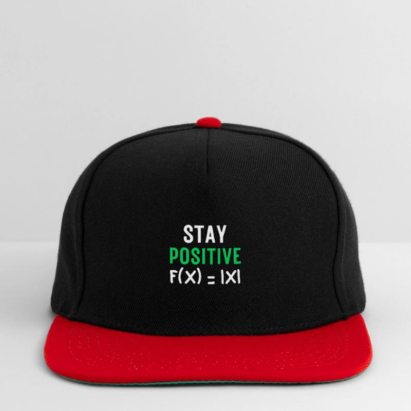 Stay Positive, Funny Absolute Math Function Maths Snapback Cap