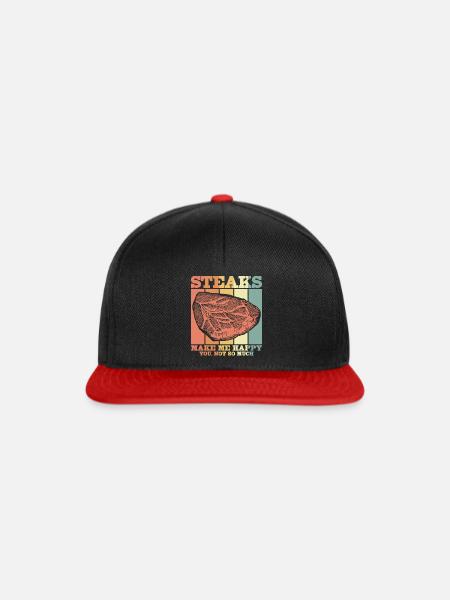 Fleisch - Snapback Cap - Schwarz/Rot