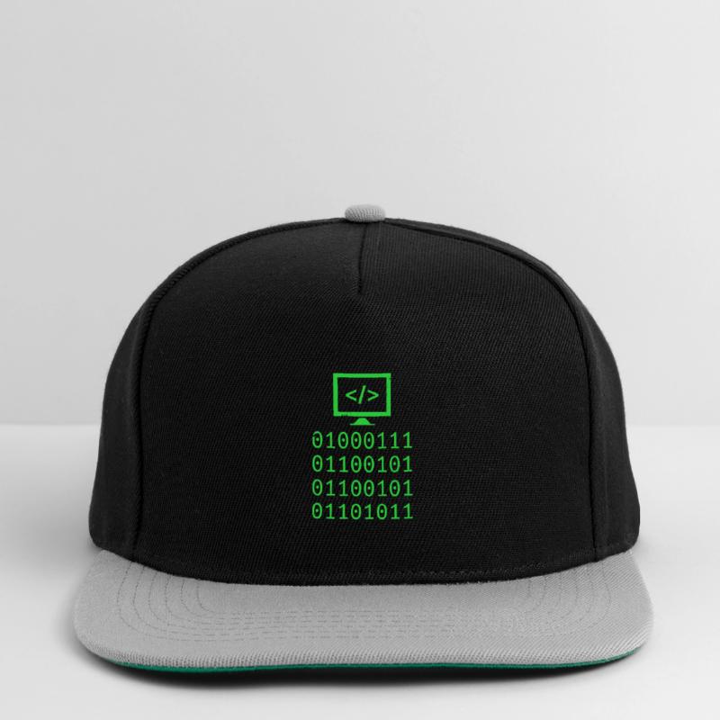 Cadeau de programmation de codage de code binaire Casquette snapback