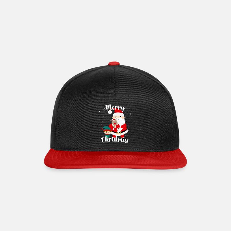 Merry Christmas - Snapback Cap - black/red