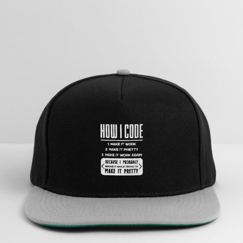 Programmeur, Code, Nerd, Programmation Casquette snapback