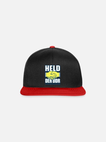 Held der DDR - Snapback Cap - Schwarz/Rot