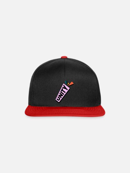 Einheit - Snapback Cap - Schwarz/Rot
