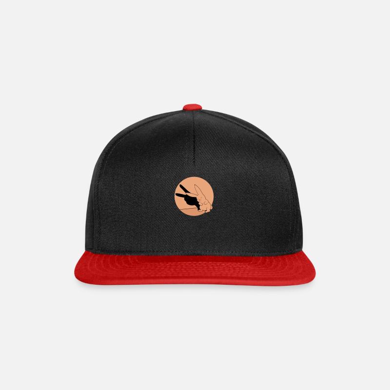 Shadow play lapin lapin cadeau rétro Pâques - Casquette snapback - noir/rouge