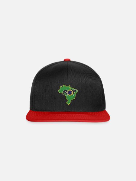 Capoeira Brasilien - Snapback Cap - Schwarz/Rot