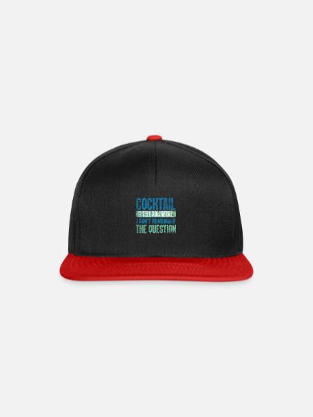 Cocktail Bar - Snapback Cap - Schwarz/Rot