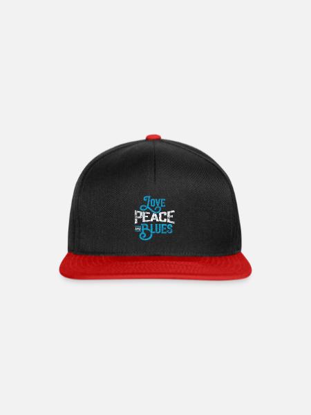 Blues - Snapback Cap - Schwarz/Rot