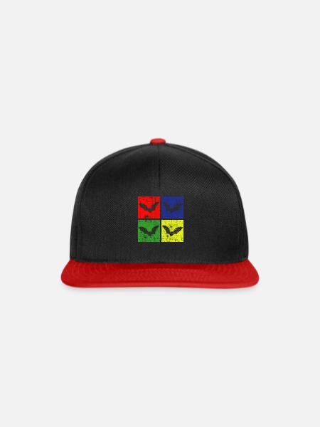 Fledermäuse Fledermaus - Snapback Cap - Schwarz/Rot