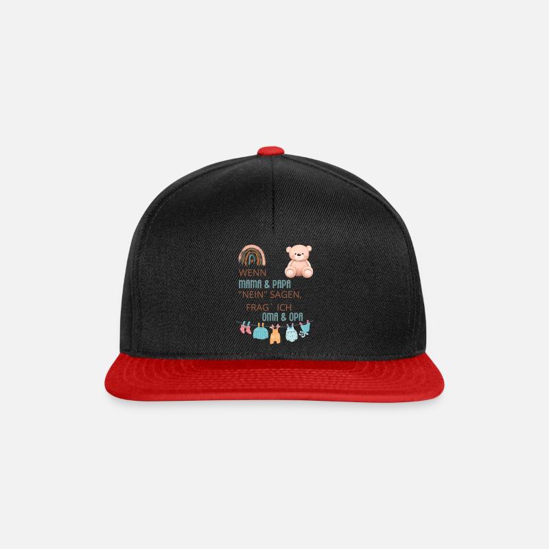 Babylove - Snapback Cap - Schwarz/Rot