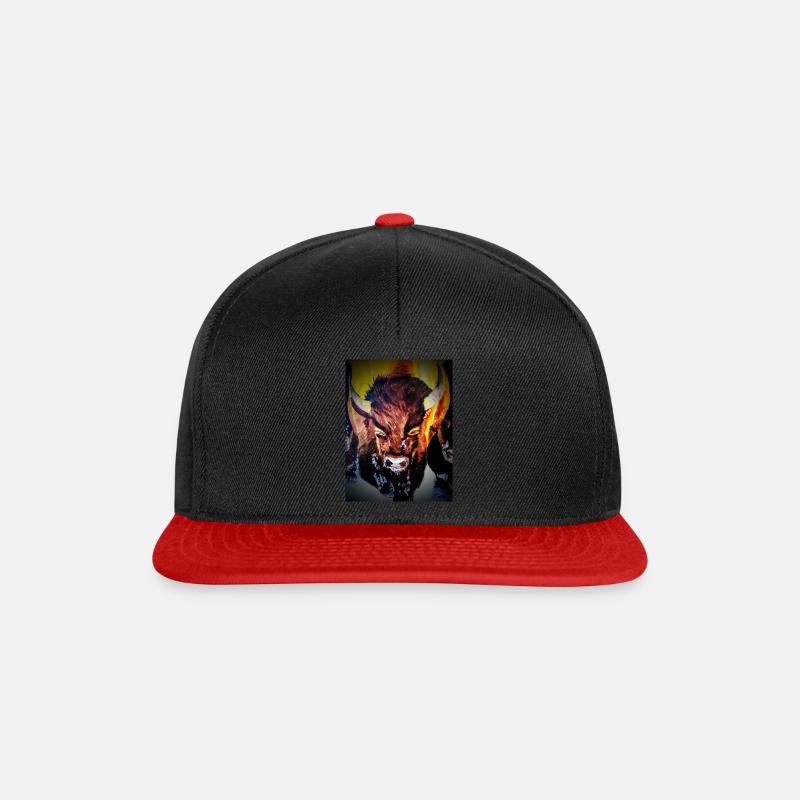Regarde-moi - Casquette snapback - noir/rouge