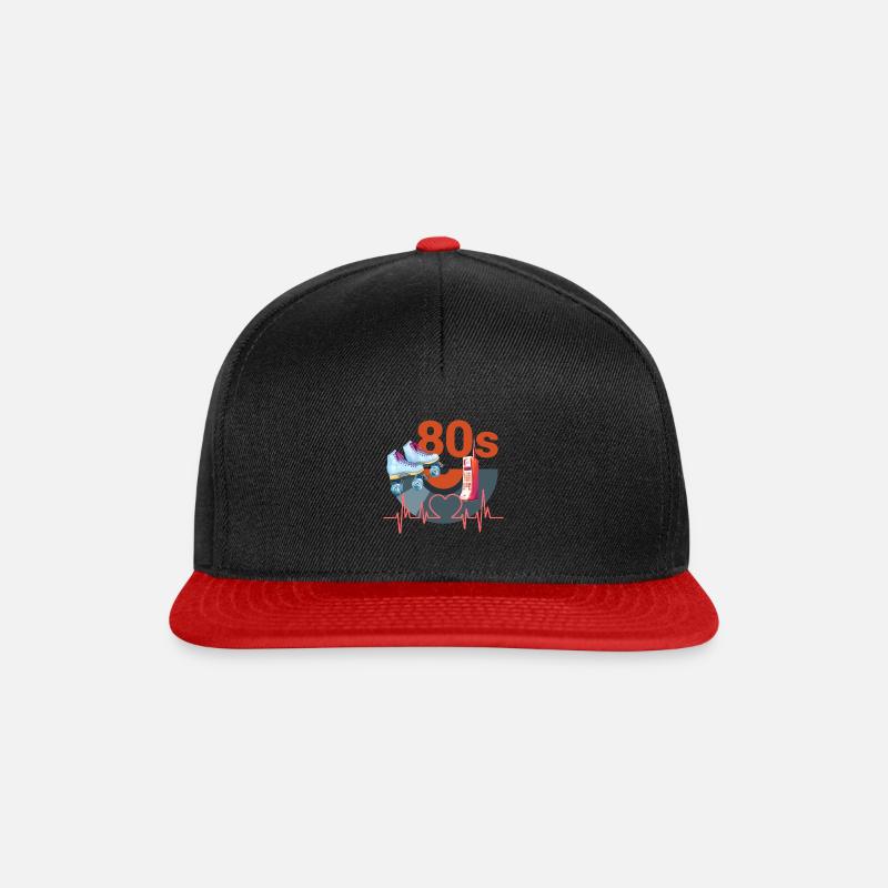 The 80'S - Snapback Cap - black/red
