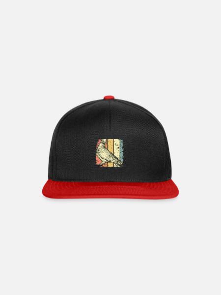 Taube - Snapback Cap - Schwarz/Rot