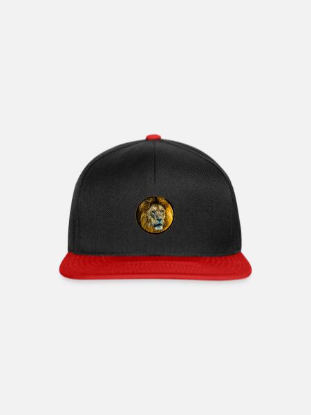 LÖWE - Snapback Cap - Schwarz/Rot