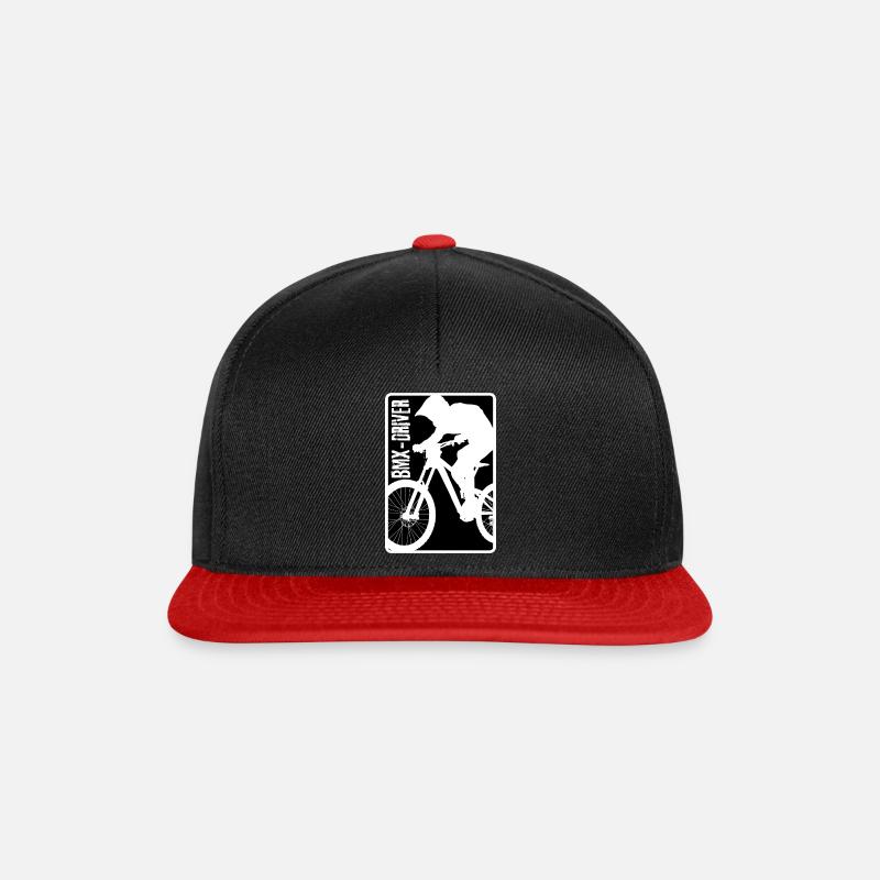 BMX Driver - Snapback Cap - Schwarz/Rot