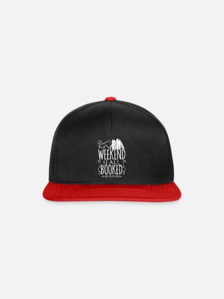 Lesen am Wochenende - Snapback Cap - Schwarz/Rot