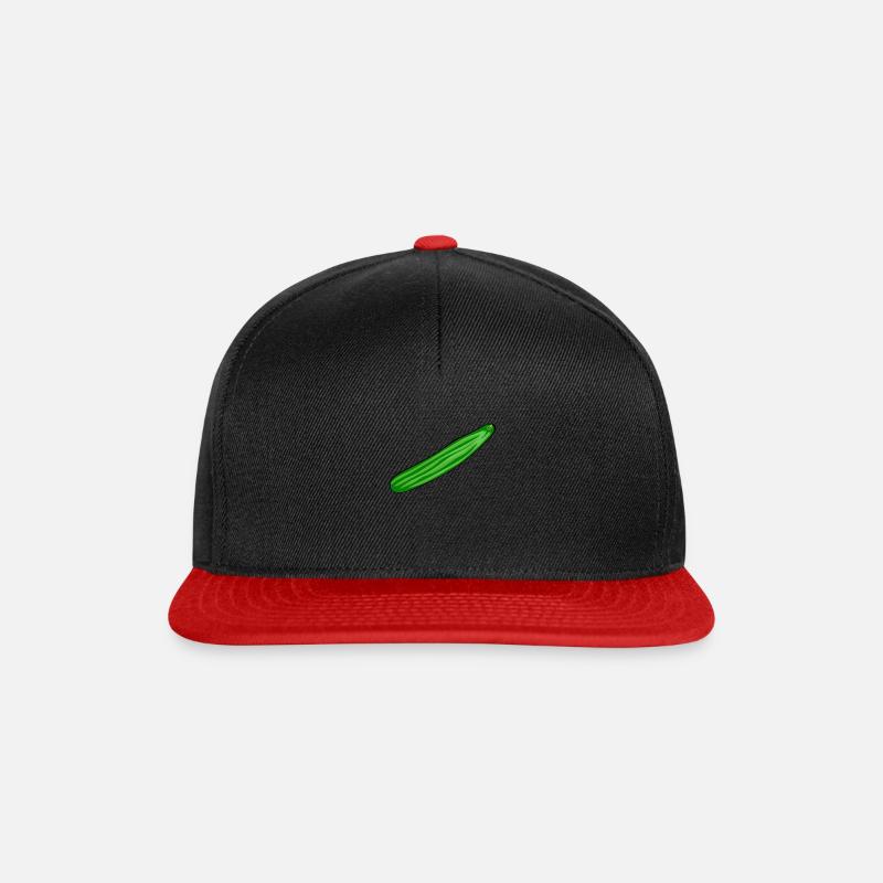 Concombre salade concombre concombres concombre de jardin kukumer - Casquette snapback - noir/rouge
