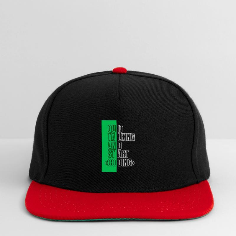 Arrêtez de parler et commencez à coder - Conception de programmeur Casquette snapback