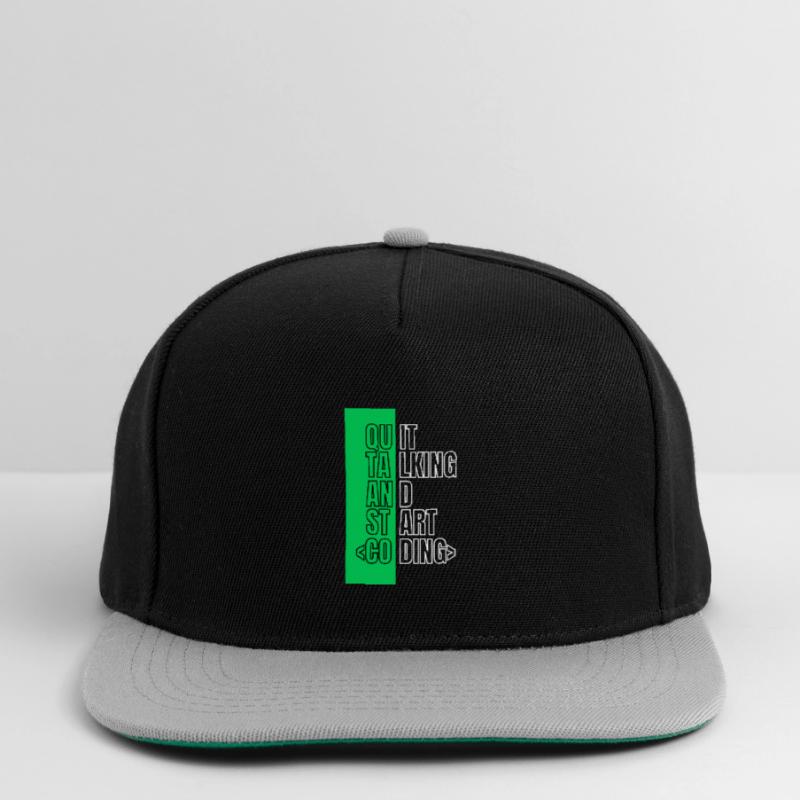 Arrêtez de parler et commencez à coder - Conception de programmeur Casquette snapback