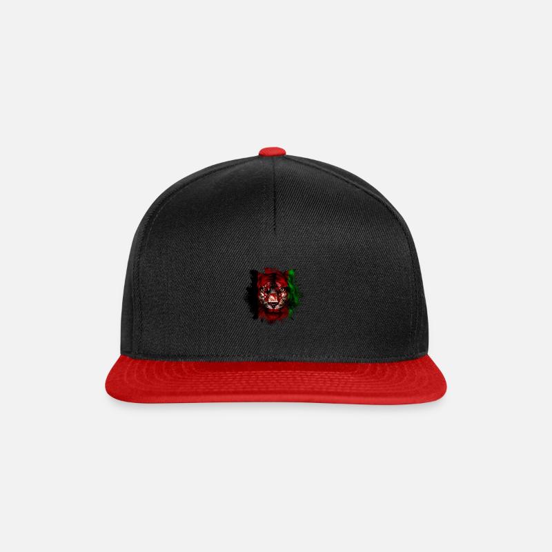Afghanistan - Snapback Cap - black/red